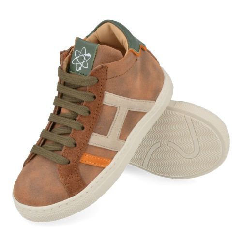 Cherie Sneakers cognac Boys (3778) - Junior Steps