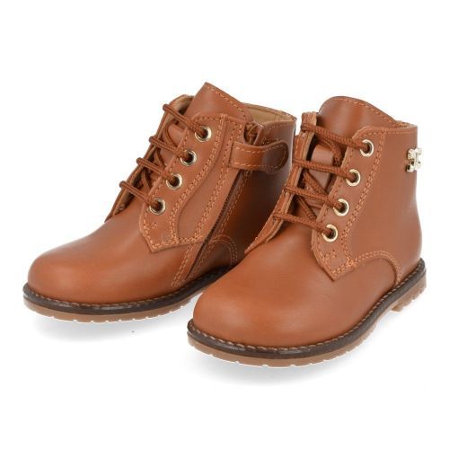 Cherie veterbottine cognac Meisjes ( - cognac veterbottine0125) - Junior Steps