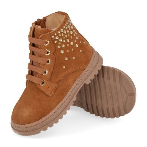 Cherie Lace-up boots cognac Girls (0155) - Junior Steps