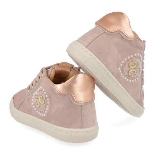 Cherie veterschoen roze Meisjes (Eerste stap schoentje roze - hartje  - 0227/09) - Junior Steps