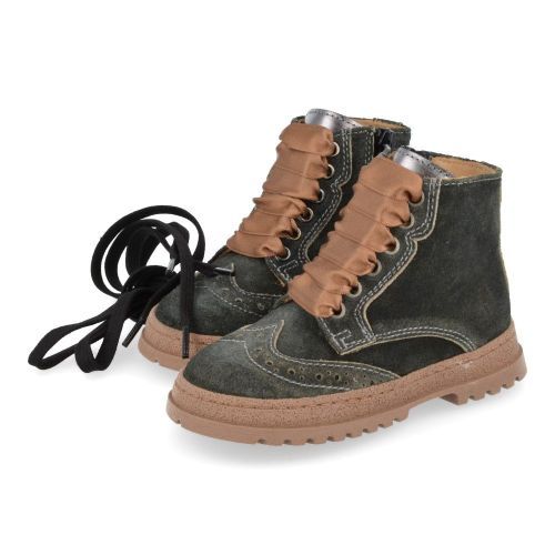 Cherie Lace-up boots Green Girls (0156) - Junior Steps