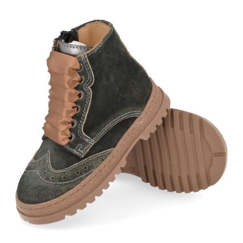 Cherie Lace-up boots Green Girls (0156) - Junior Steps