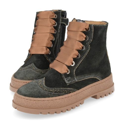 Cherie veterboot groen Meisjes ( - groene veterbottine2373) - Junior Steps