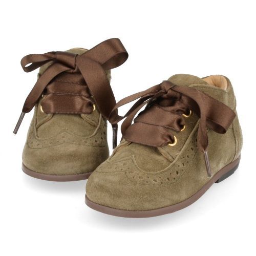 Cherie Lace shoe Khaki Girls (1012) - Junior Steps