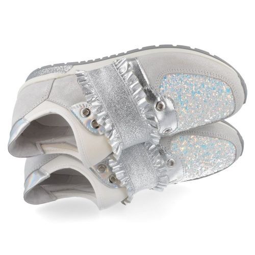 Cherie Sneakers Silver Girls (8603) - Junior Steps