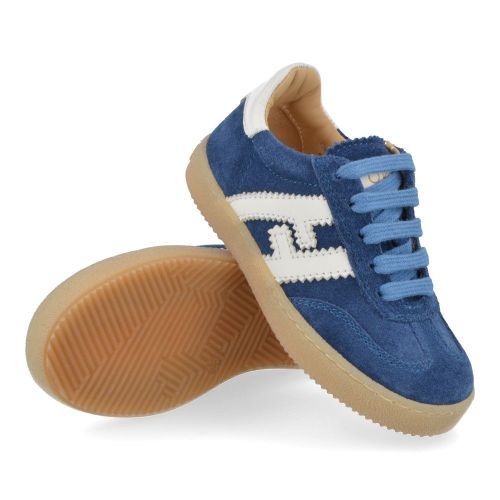 Cherie sneakers jeans bl Jongens ( - OKYO blauwe sneaker 5062/11) - Junior Steps