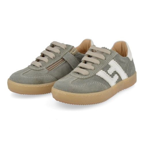 Cherie sneakers kaki Jongens ( - OKYO kaki  sneaker 5062/18) - Junior Steps