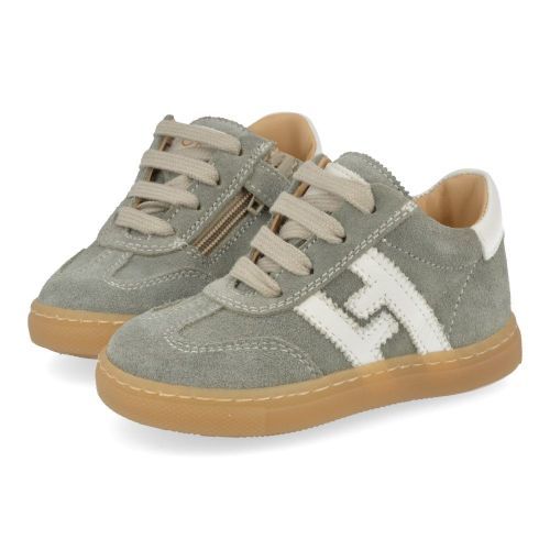 Cherie sneakers kaki Jongens ( - OKYO kaki sneakertje 0190/18) - Junior Steps