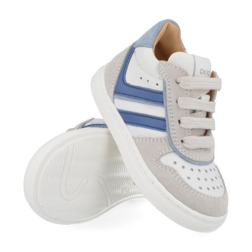 Cherie sneakers wit Jongens ( - OKYO wit sneakertje 0193/41) - Junior Steps