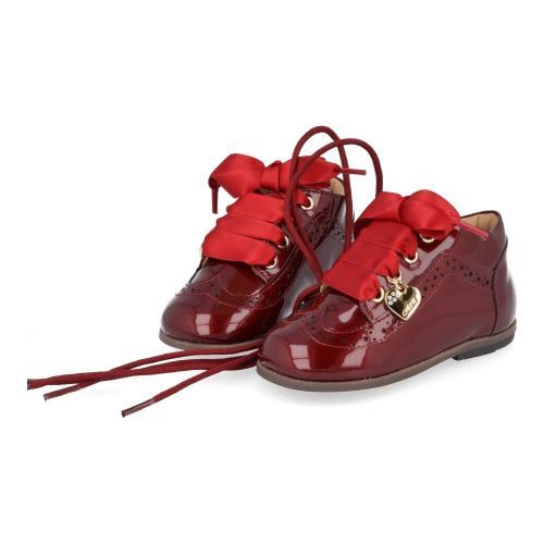 Cherie veterschoen rood Meisjes ( - rood veterschoentje0110) - Junior Steps