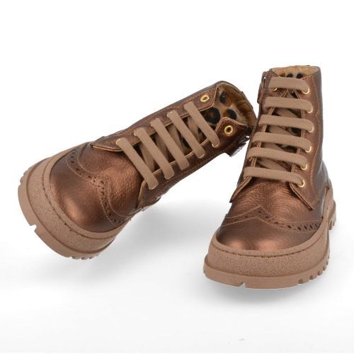 Cherie Lace-up boots Bronze Girls (2353) - Junior Steps