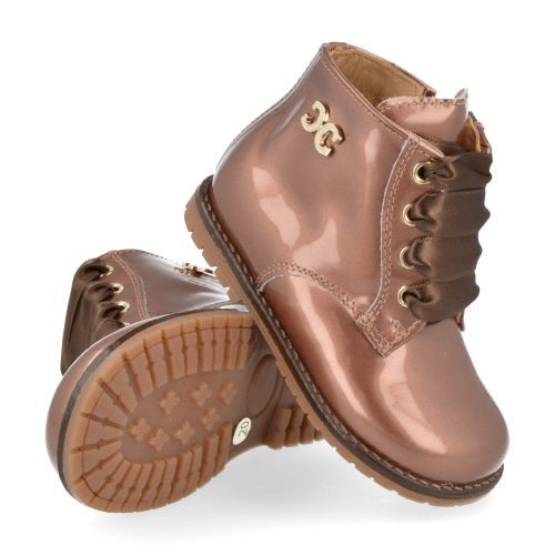 Cherie veterbottine roze Meisjes ( - roze veterbottine0125) - Junior Steps