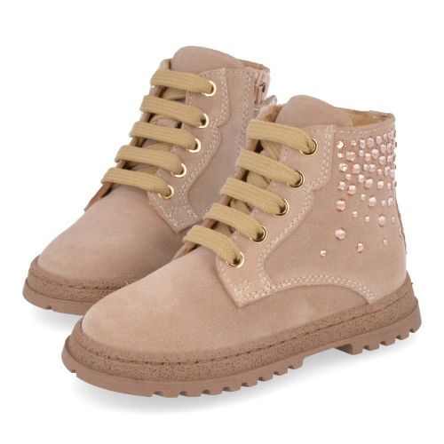 Cherie veterbottine roze Meisjes ( - roze veterbottine0155) - Junior Steps