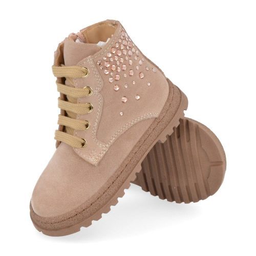 Cherie veterbottine roze Meisjes ( - roze veterbottine0155) - Junior Steps