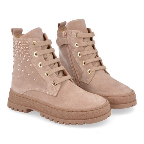 Cherie Lace-up boots pink Girls (2372) - Junior Steps