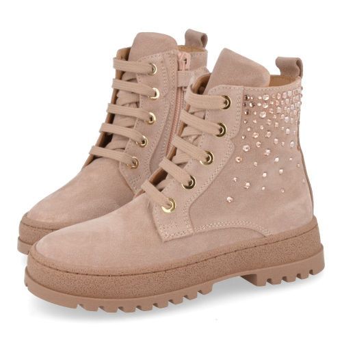 Cherie Lace-up boots pink Girls (2372) - Junior Steps