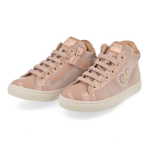 Cherie sneakers roze Meisjes (Sneaker roze lak - hartje - 3799/09) - Junior Steps