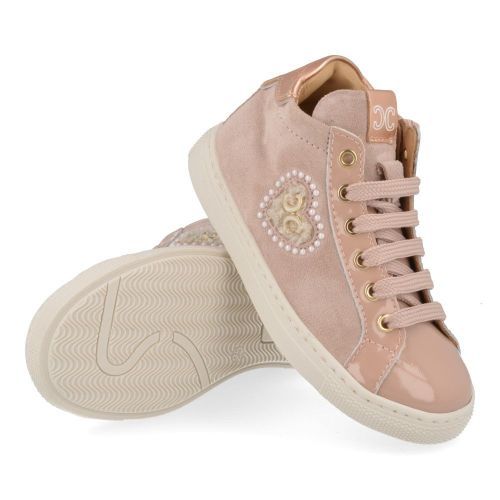 Cherie sneakers roze Meisjes (Sneaker roze lak - hartje - 3799/09) - Junior Steps