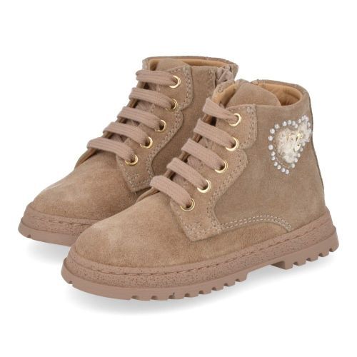 Cherie Botte à lacets taupe Filles (0204/06) - Junior Steps