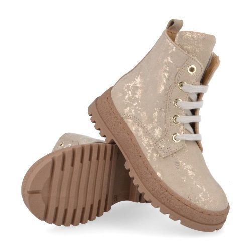Cherie veterboot beige Meisjes (Veterboots beige - goud - 2389/06) - Junior Steps