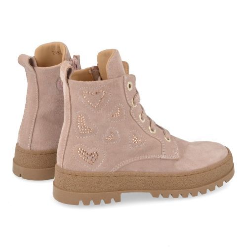 Cherie veterboot nude Meisjes (Veterboots nude -strass - 2382/09) - Junior Steps