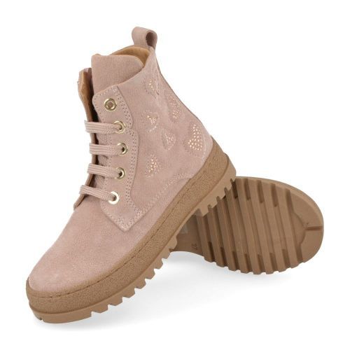 Cherie veterboot nude Meisjes (Veterboots nude -strass - 2382/09) - Junior Steps