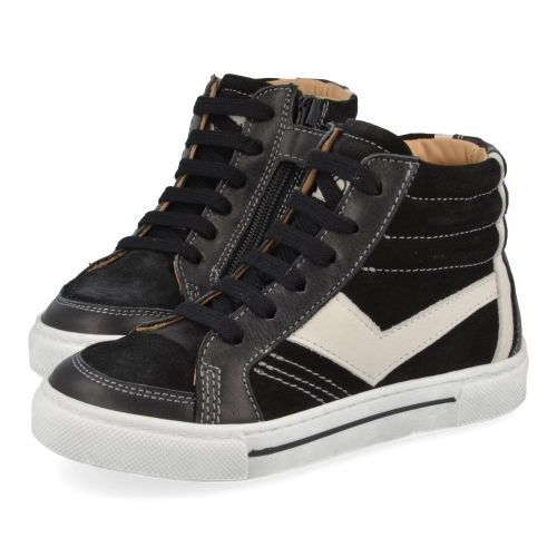 Cherie Sneakers Black Boys (3786) - Junior Steps