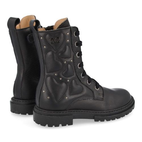 Cherie Bottes à lacets Noir Filles (2374) - Junior Steps