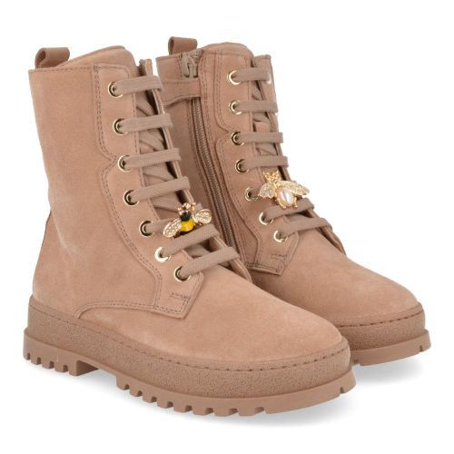Ciao veterboot cognac Meisjes (taupe veterbottine - 7860.22) - Junior Steps