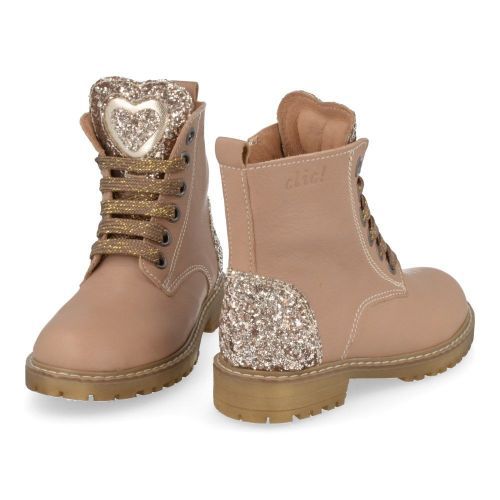 Clic! Lace-up boots beige Girls (20210) - Junior Steps