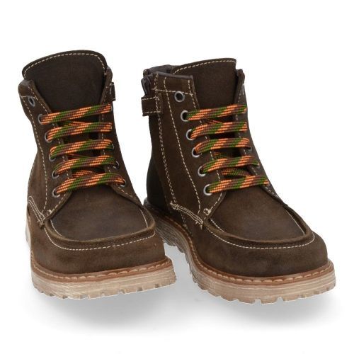 Clic! Lace-up boots Khaki Boys (9248) - Junior Steps