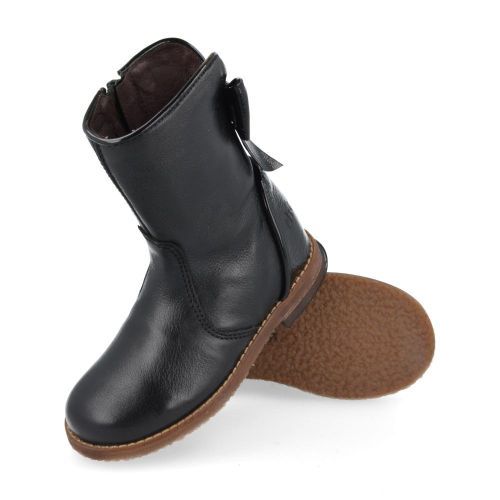 Clic! laarzen Zwart Meisjes ( - korte laars met strik9090) - Junior Steps