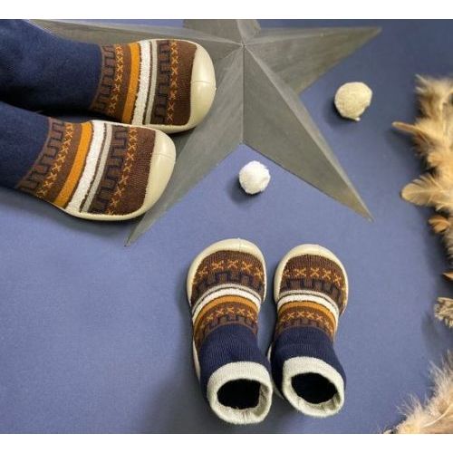 Collegien Pantoffels blauw  ( - inuit pantoffel212A) - Junior Steps