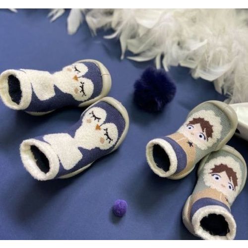 Collegien Pantoffels blauw Meisjes ( - pingouin pantoffel212B) - Junior Steps