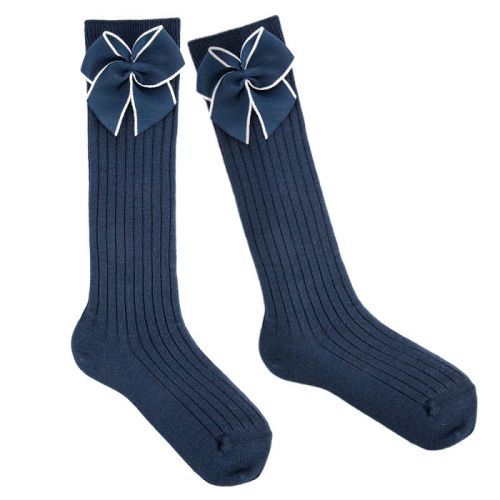 Condor Knee socks Blue Girls (2.406/2 col 480) - Junior Steps