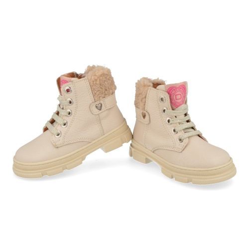 Develab veterbottine beige Meisjes ( - beige veterbottine42932) - Junior Steps