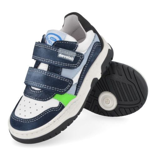 Develab sneakers blauw Jongens ( - blauwe sneaker 45269) - Junior Steps