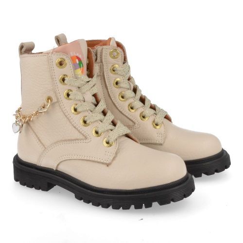 Develab Lace-up boots ecru Girls (42814) - Junior Steps