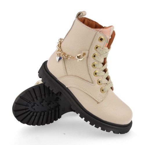 Develab Lace-up boots ecru Girls (42814) - Junior Steps