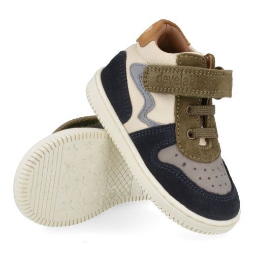 Develab sneakers blauw Jongens (eerste loopschoentje blauw-combi - 44339  639) - Junior Steps