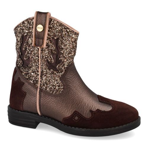 Develab veterboot brons Meisjes (Westernboot brons combi glitter - 44496 379) - Junior Steps