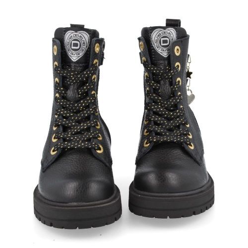 Develab veterboot Zwart Meisjes ( - zwarte veterbottine42968) - Junior Steps