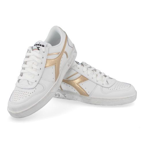 Diadora sneakers wit  ( - sneaker magic basket low Metal gold501.179565 C8581) - Junior Steps