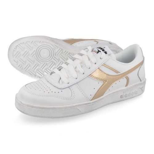 Diadora sneakers wit  ( - sneaker magic basket low Metal gold501.179565 C8581) - Junior Steps