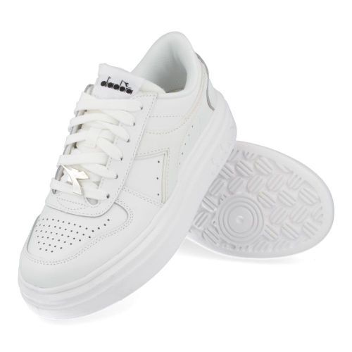 Diadora sneakers wit Meisjes ( - witte sneaker magic bold leather white501.180364) - Junior Steps