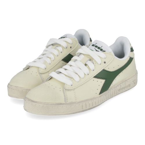 Diadora sneakers wit  ( - witte sneaker game low waxed leather501.178301 C1161) - Junior Steps