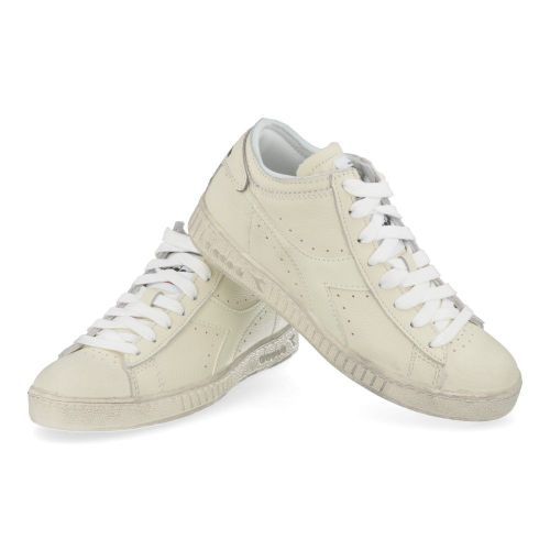 Diadora sneakers wit  ( - witte sneaker game  high waxed leather501.178289) - Junior Steps