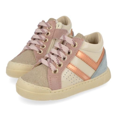 Falcotto sneakers ecru Meisjes (Eerste stap schoentje combi ecru - carist) - Junior Steps