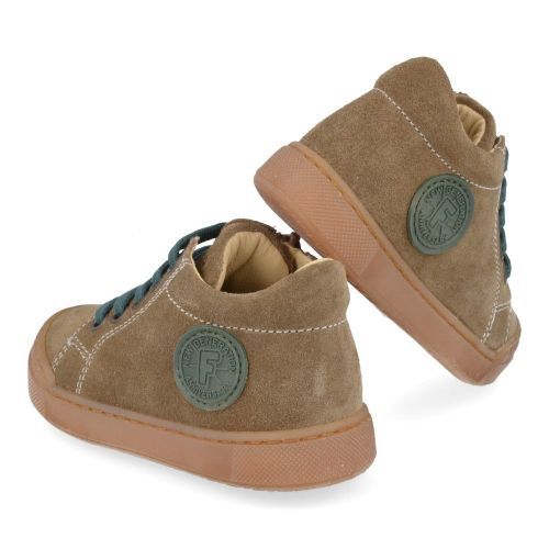 Falcotto sneakers lichtbruin Jongens (Eerste stap schoentje licht bruin suéde - alstro) - Junior Steps