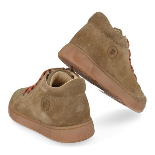 Falcotto sneakers kaki Jongens (Eerste stapschoentje kaki-lichtbruin - snopes) - Junior Steps